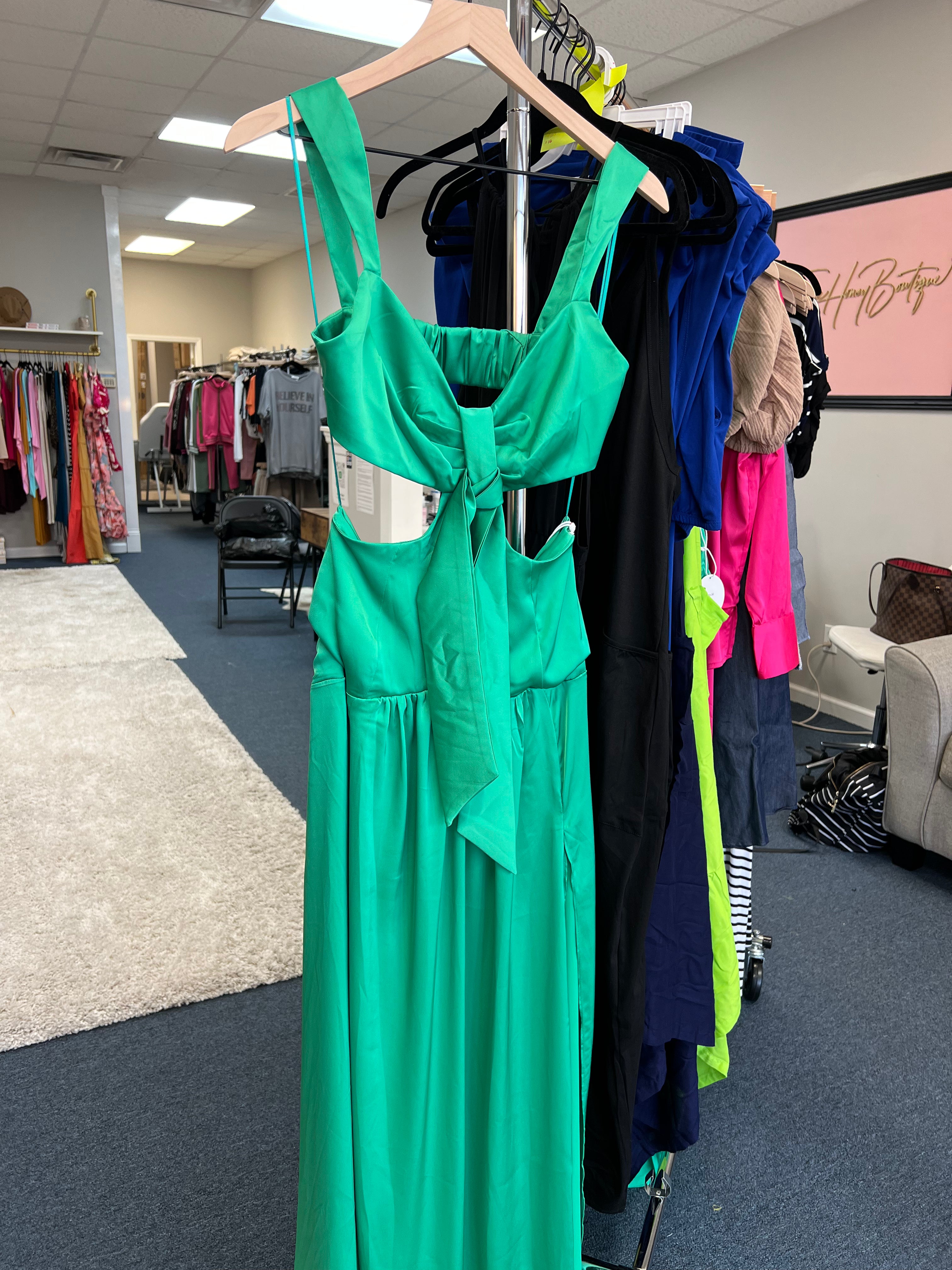 Green Goddess Dress M / Emerald Green Goddess Dress M / Emerald