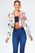 Floral Print Moto Jacket