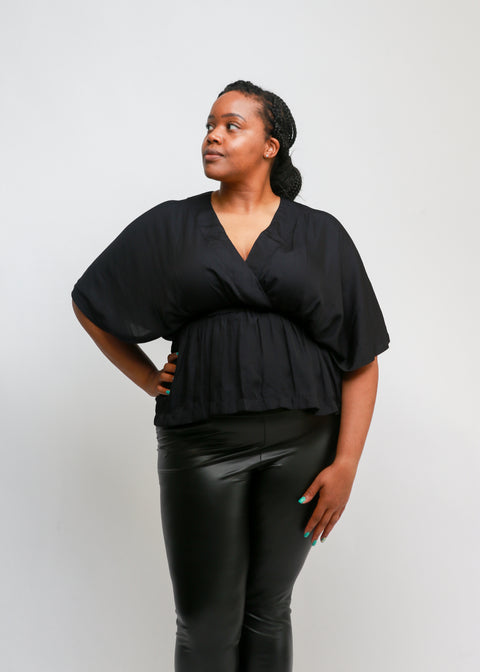 Surplice High-Low Top