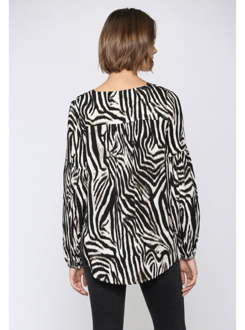 Zebra Print Blouse
