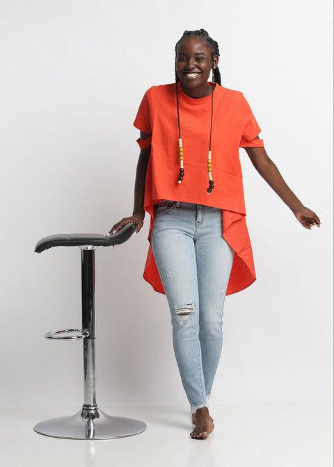 Structured High Low Top