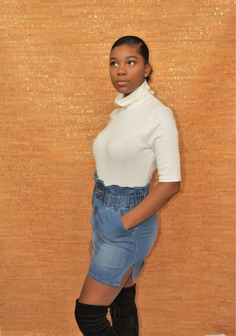 Paperbag Medi Skirt