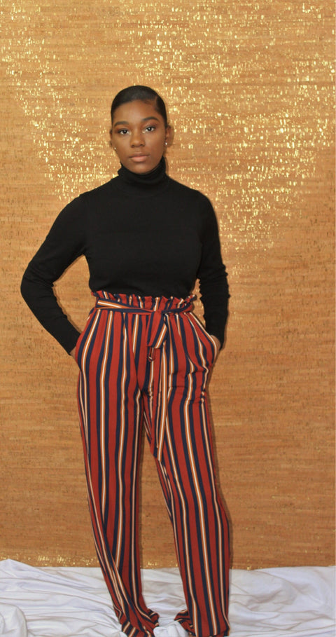 Stripe Paula Pants