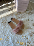 Zoey Feather Slides