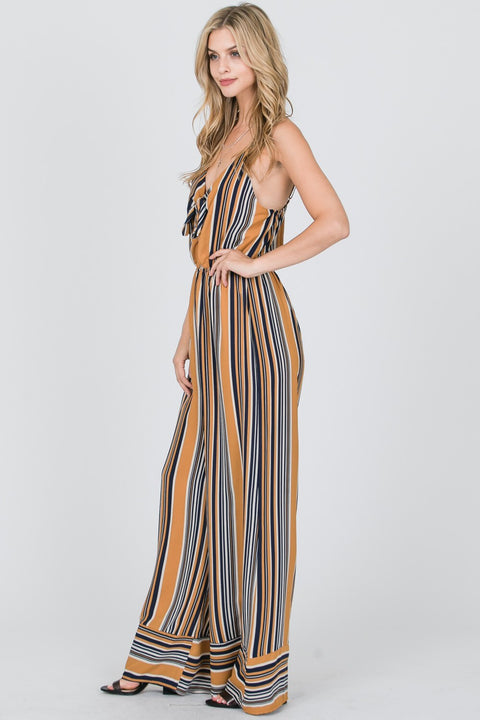 Striped Jumpsuit