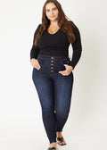 Super High Rise Button Fly Jeans