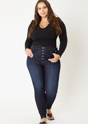 Super High Rise Button Fly Jeans