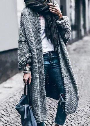 smyeon Long sleeve sheer cardigan/グレー Plaid Sheer Knit Long Sleeve Cardigan – Lela Rose