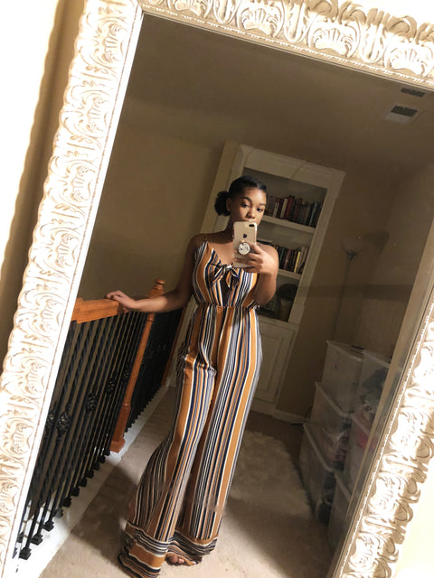 Striped Jumpsuit