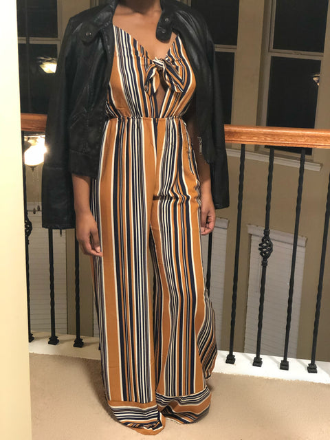 Striped Jumpsuit